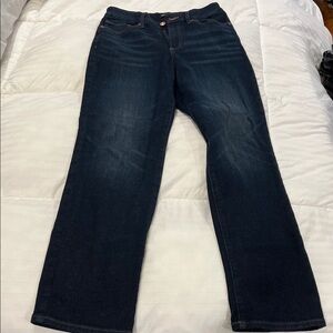Express Dark Blue Women's Straight Leg Jeans
